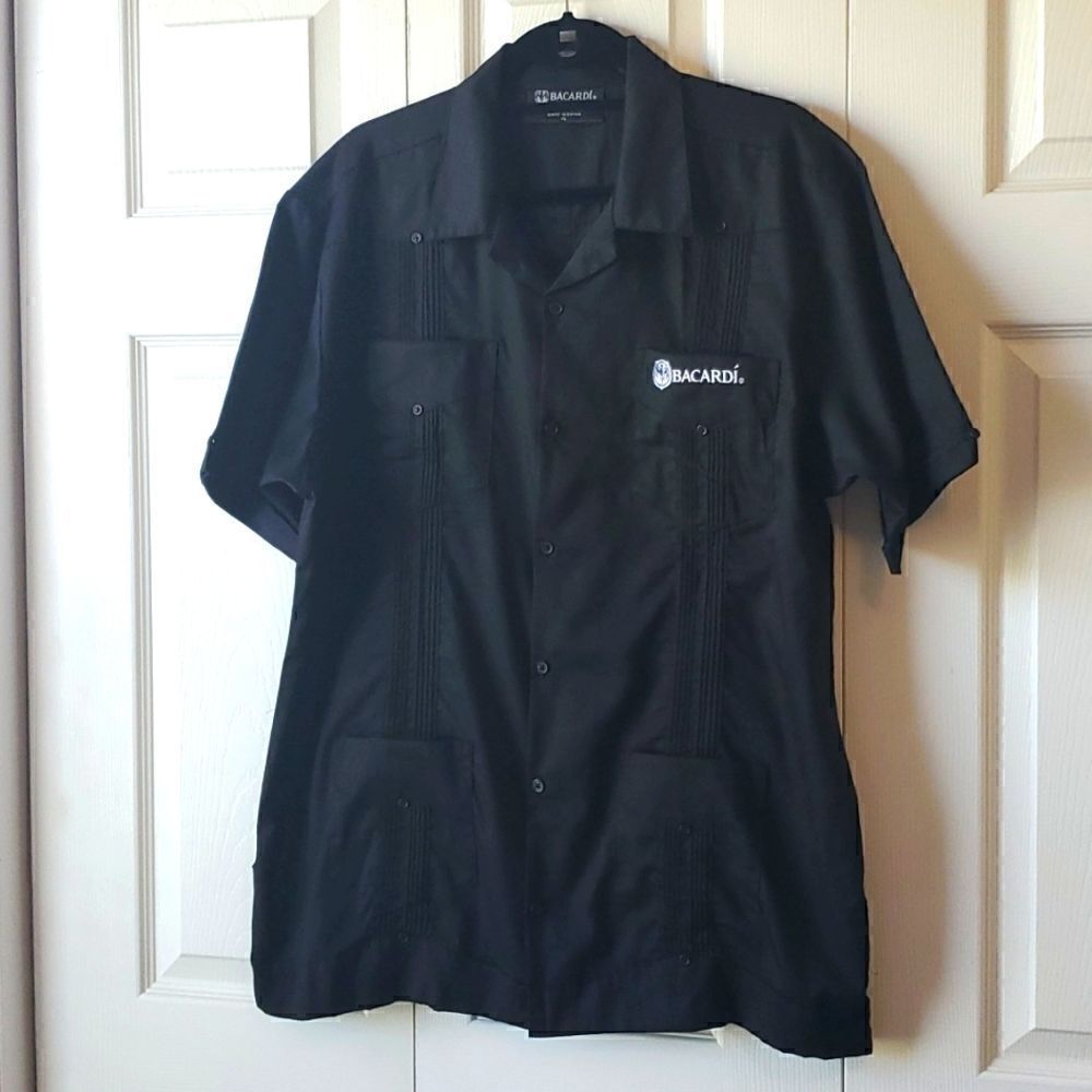 Bacardi mens pintuck dress shirt, nwot, xl